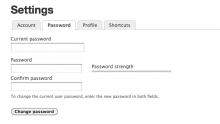 Password Settings